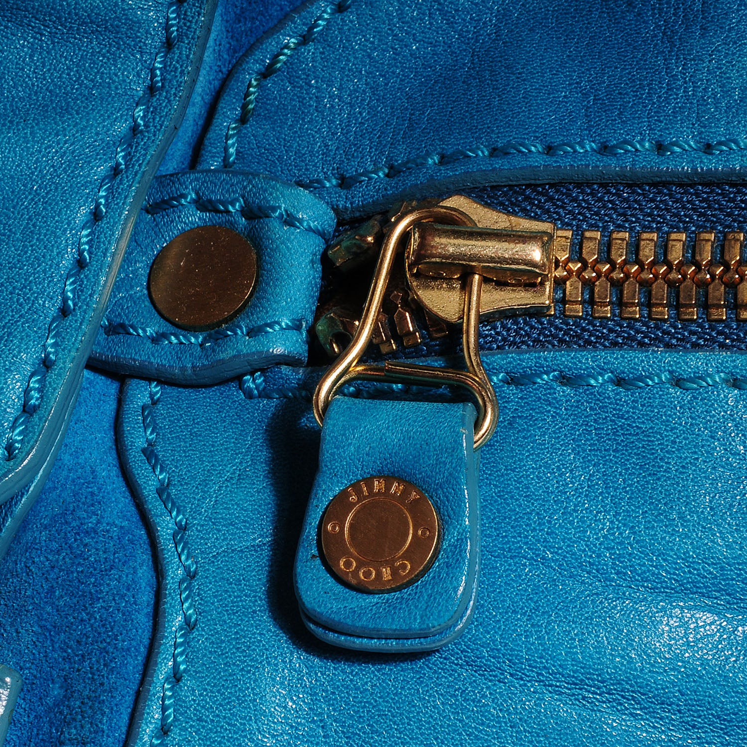 Jimmy Choo Leather Suede Mahala Turquoise 6 of 10
