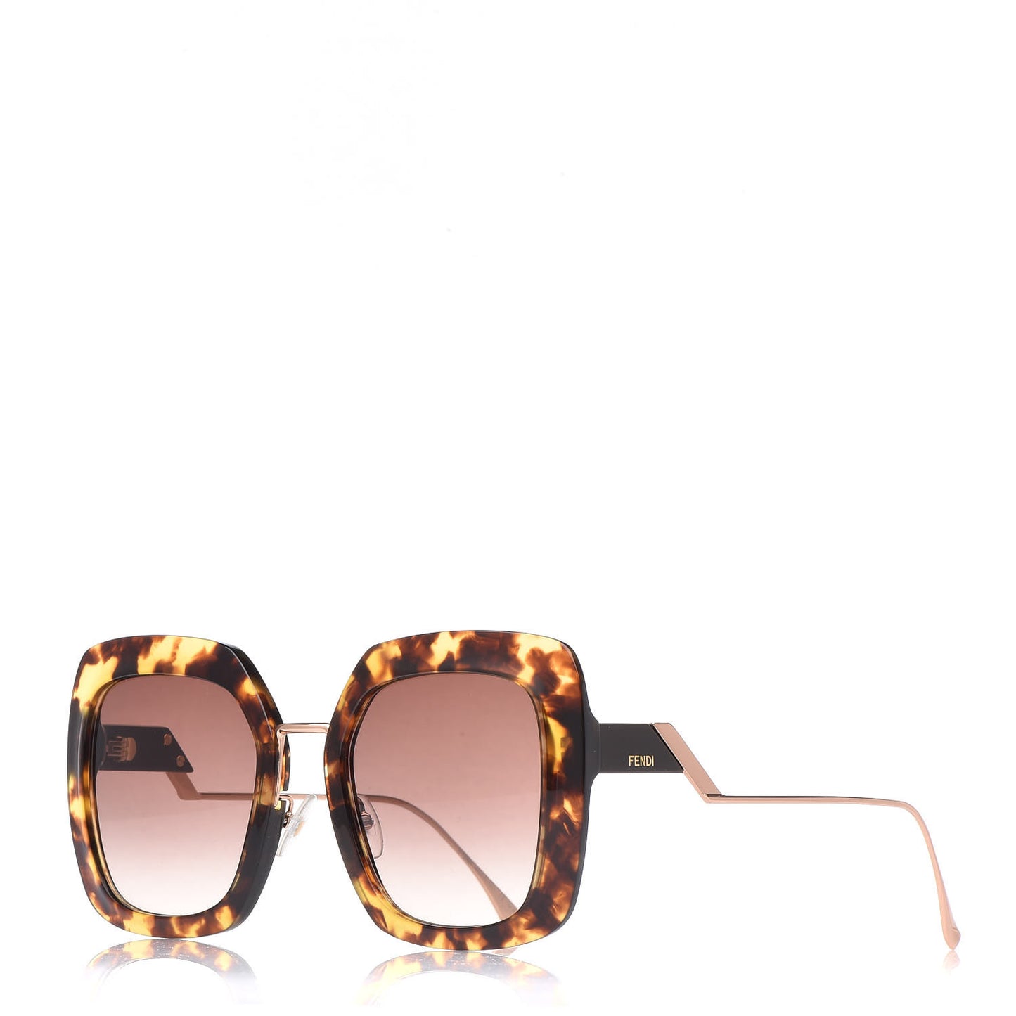 Oversized Squared Sunglasses FF 0317/S Tortoise