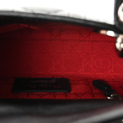 Christian Dior Lambskin Cannage Mini Lady Dior Black 5 of 10