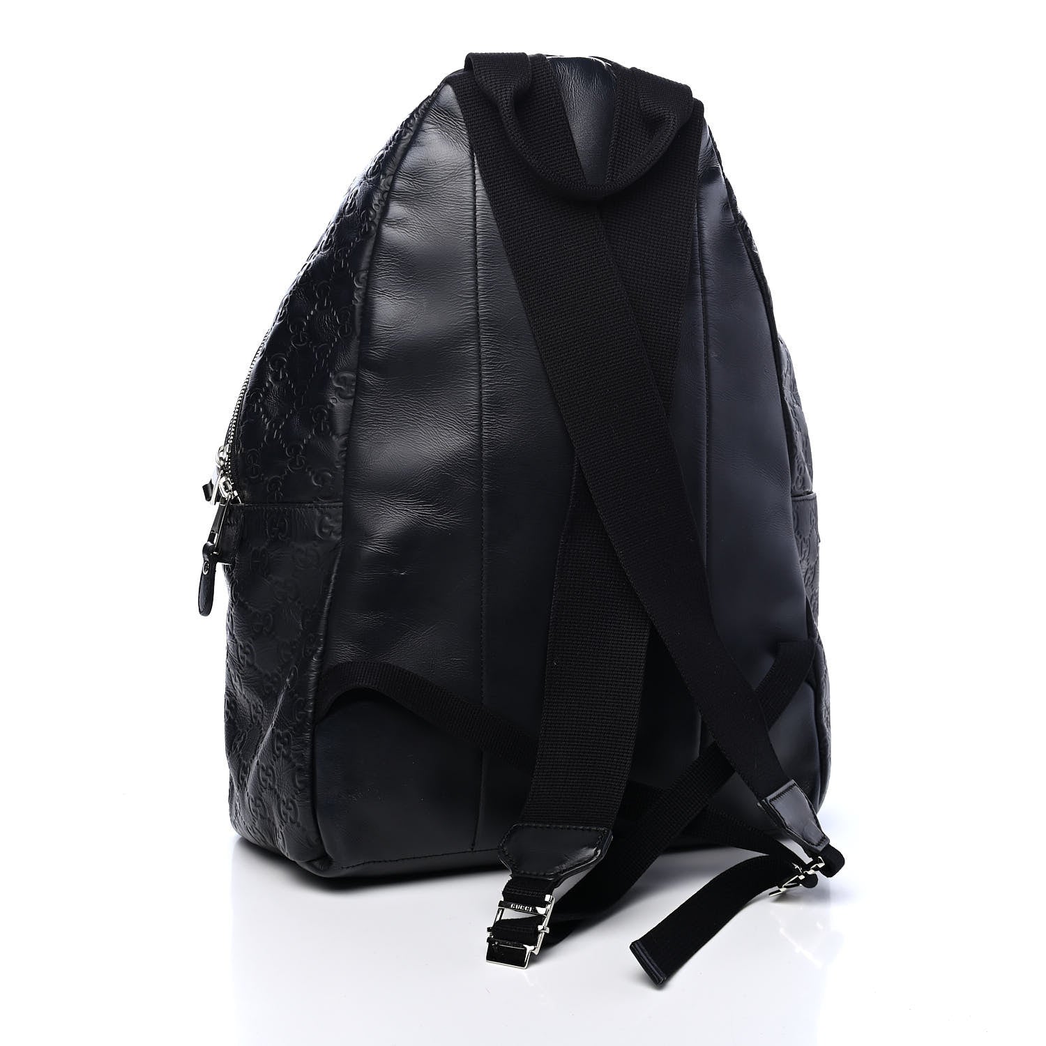 Gucci Guccissima Classic Backpack Black 2 of 8