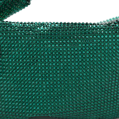 Bottega Veneta Crystal Embellished Satin Mini Hotfix Jodie Emerald 8 of 10