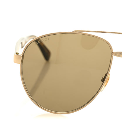 Gucci Aviator Sunglasses GG0054S Gold 6 of 6