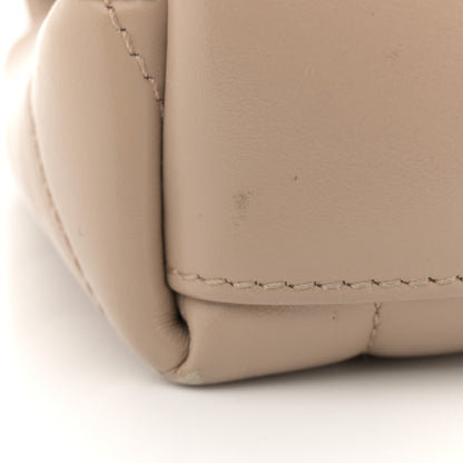 Saint Laurent Calfskin Y Quilted Monogram Small Loulou Chain Satchel Dark Beige 11 of 14
