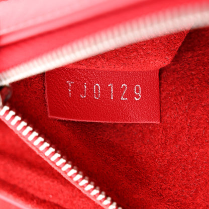 Louis Vuitton Calfskin New Wave Chain Pochette Scarlet 7 of 11