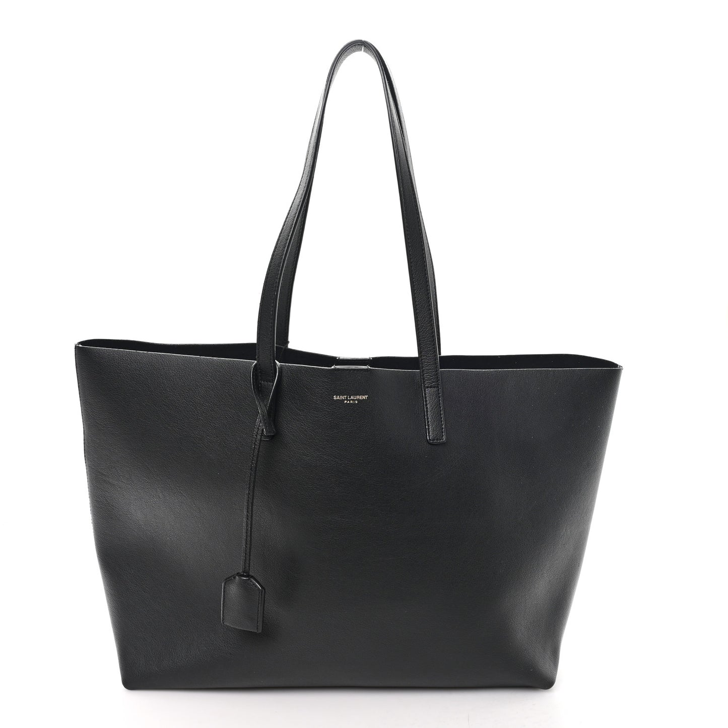 Calfskin Large Shopping Tote Black