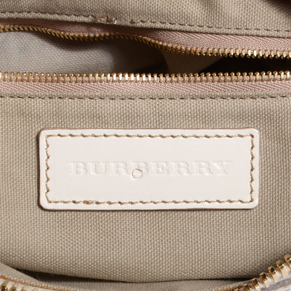 Burberry House Check Bridle Calfskin Small Ledbury Hobo White 6 of 10