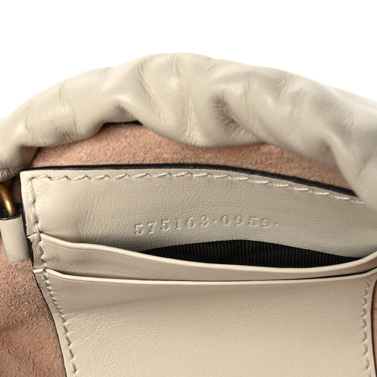 Gucci Calfskin Matelasse Mini GG Marmont 2.0 Bucket Bag White 7 of 10