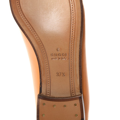 Gucci Lambskin Womens Brixton Horsebit Loafers 37.5 Crystal Copper 6 of 9