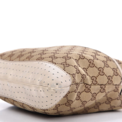 Gucci Monogram Calfskin Perforated Medium Flat Messenger Bag Off White 7 of 12