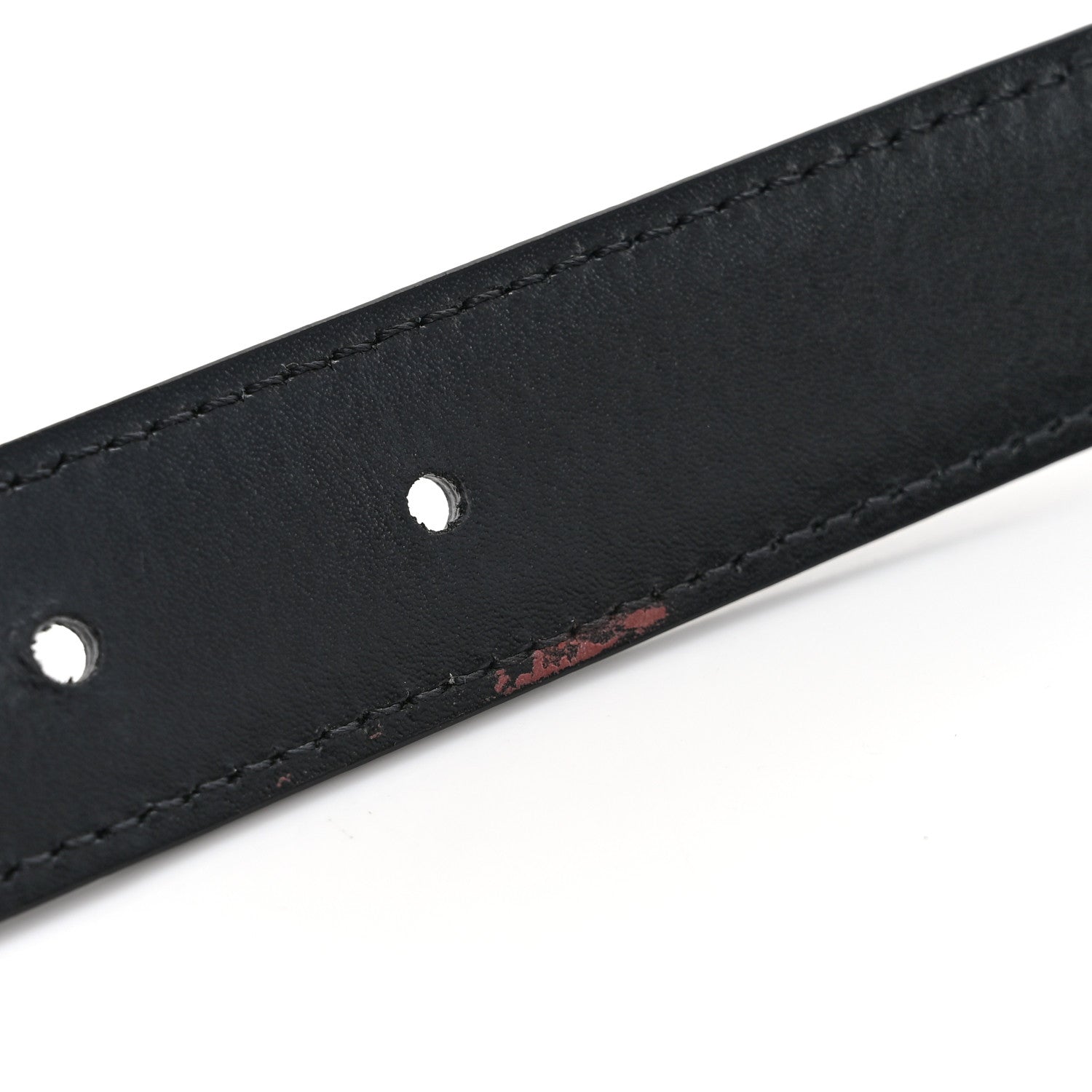 Celine Box Calfskin Small 25mm Triomphe Belt 75 30 Black 9 of 11