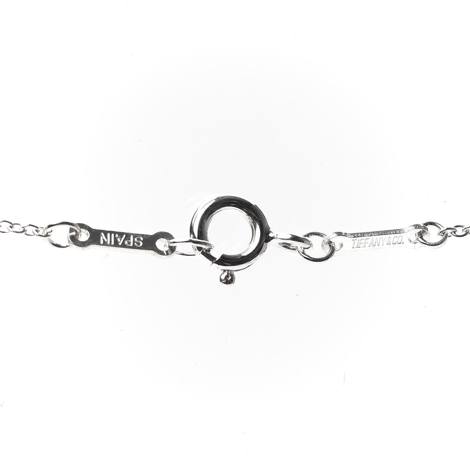 Tiffany Sterling Silver Elsa Peretti Letter M Pendant Necklace 4 of 7