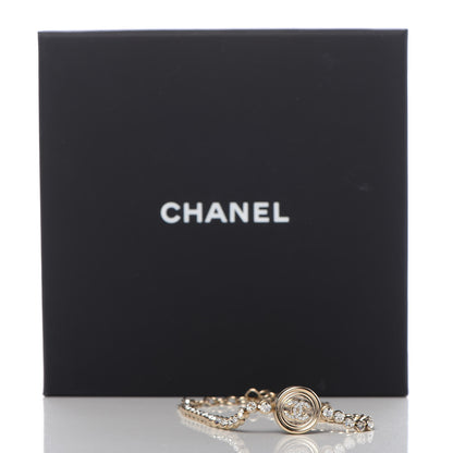 Chanel Crystal CC Chain Bracelet Gold 5 of 5