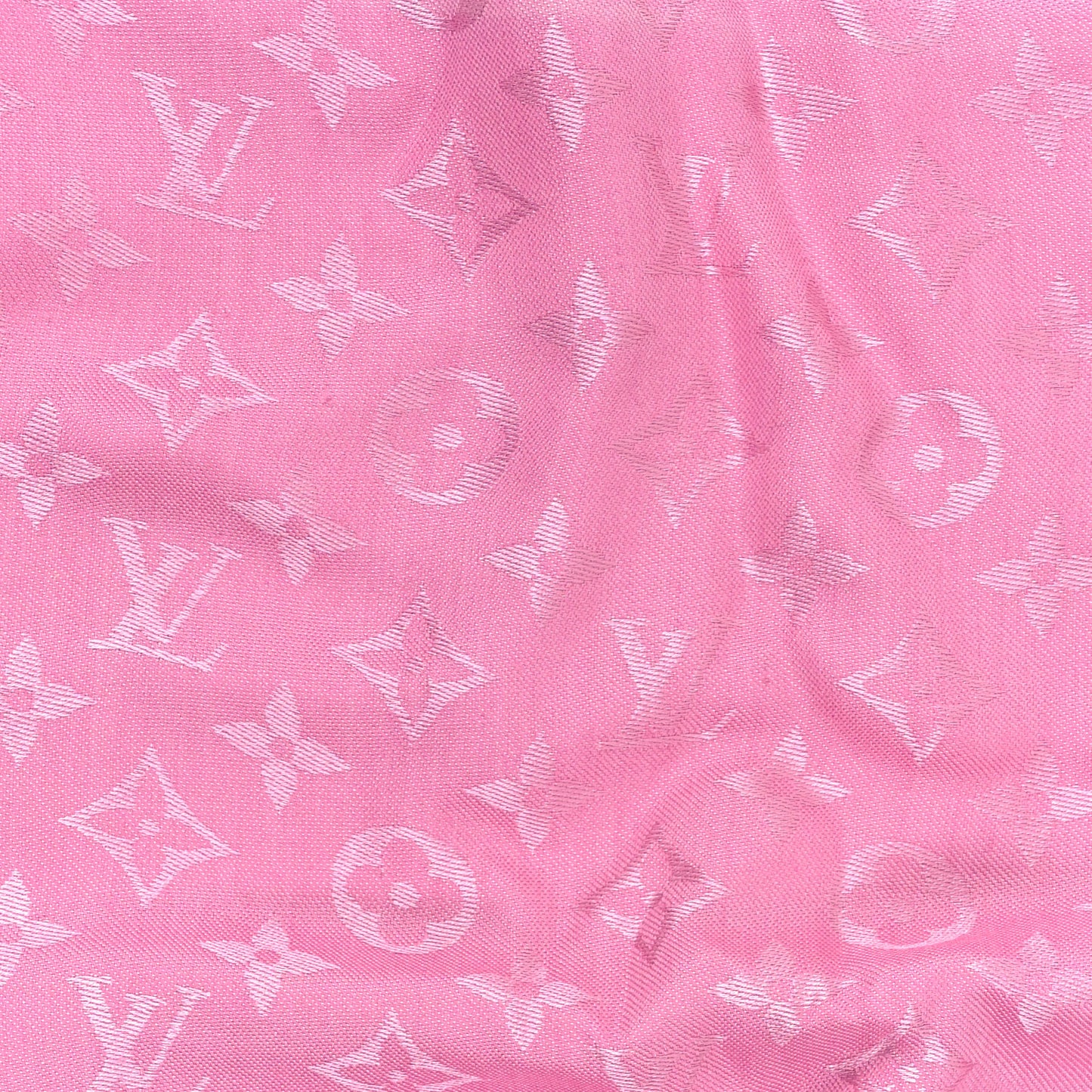 Silk Wool Monogram Shawl Pink