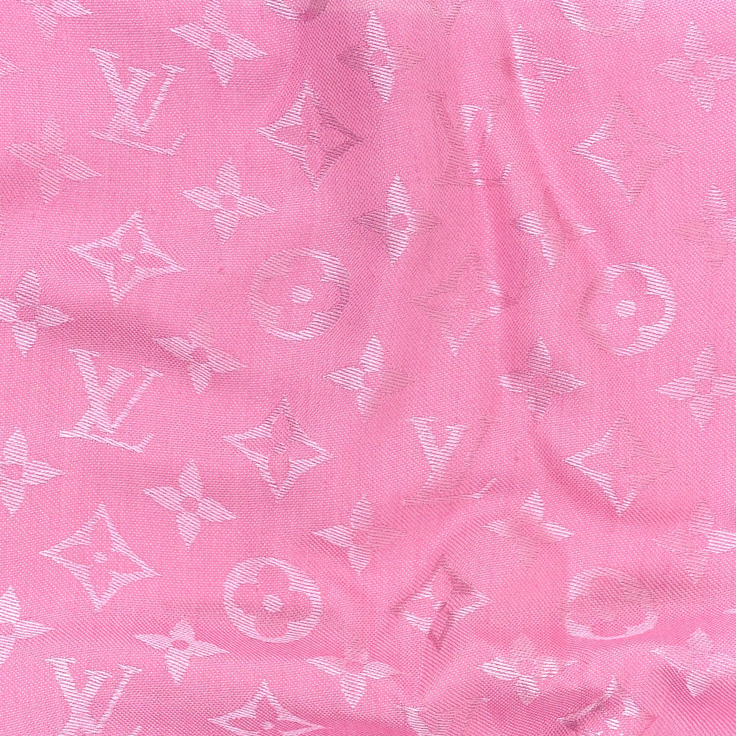 Louis Vuitton Silk Wool Monogram Shawl Pink 2 of 4