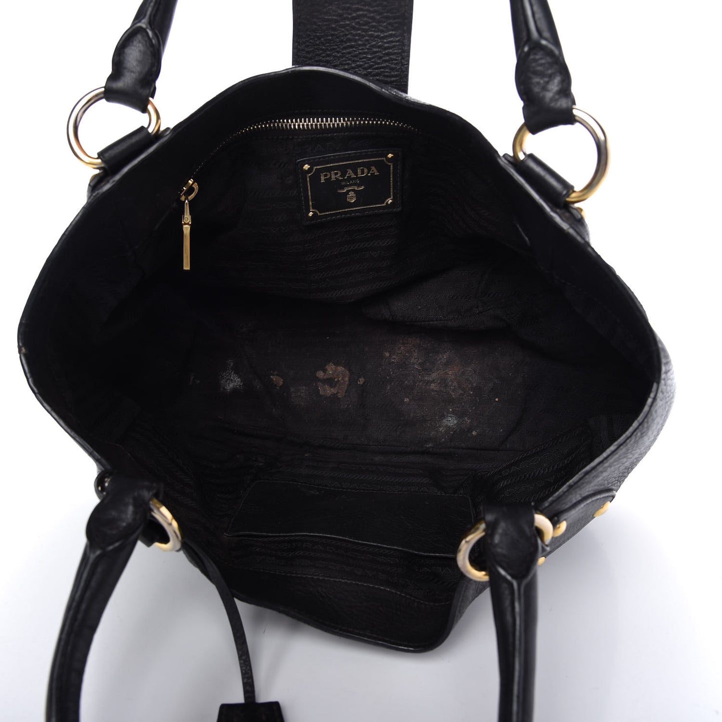 Vitello Daino Shoulder Bag Black