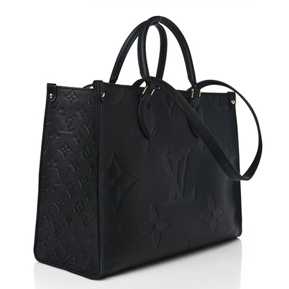 Louis Vuitton Empreinte Monogram Giant Onthego MM Black 3 of 8