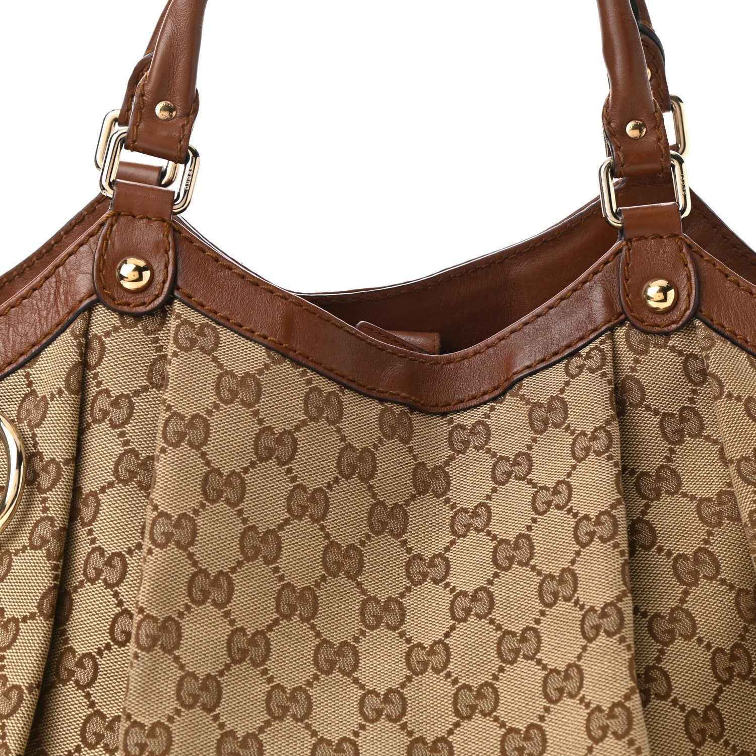 Gucci Monogram Large Sukey Tote Brown 7 of 9