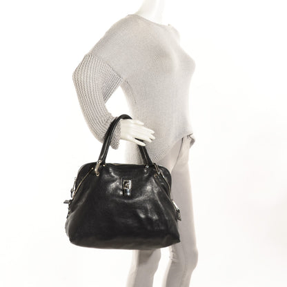 Marc Jacobs Leather Paradise Rio Satchel Black 2 of 8