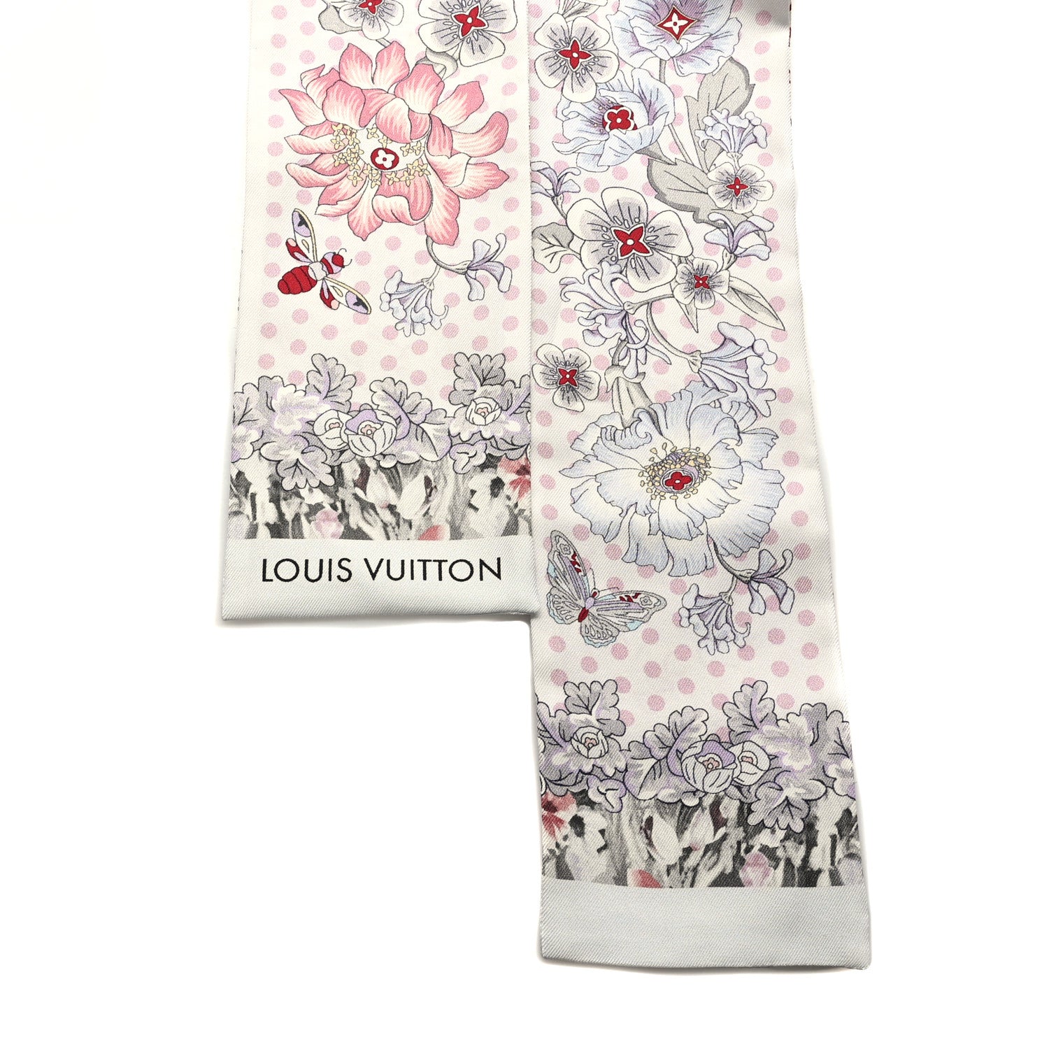 Louis Vuitton Silk Louis In The Garden Bandeau White 2 of 3
