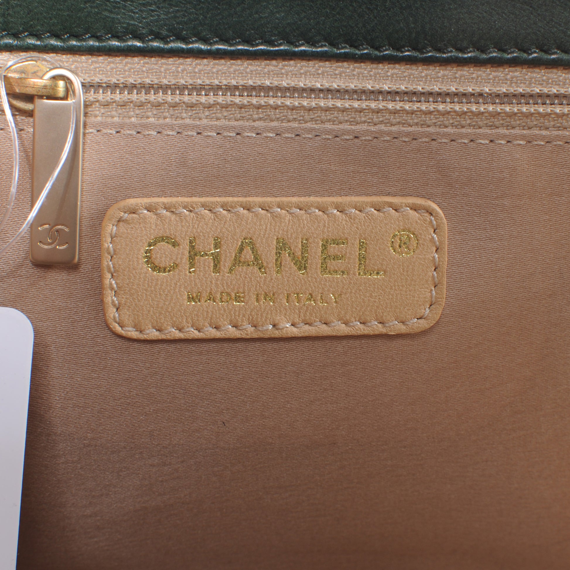 Chanel Lambskin Bubble Quilt Flap Green 6 of 7