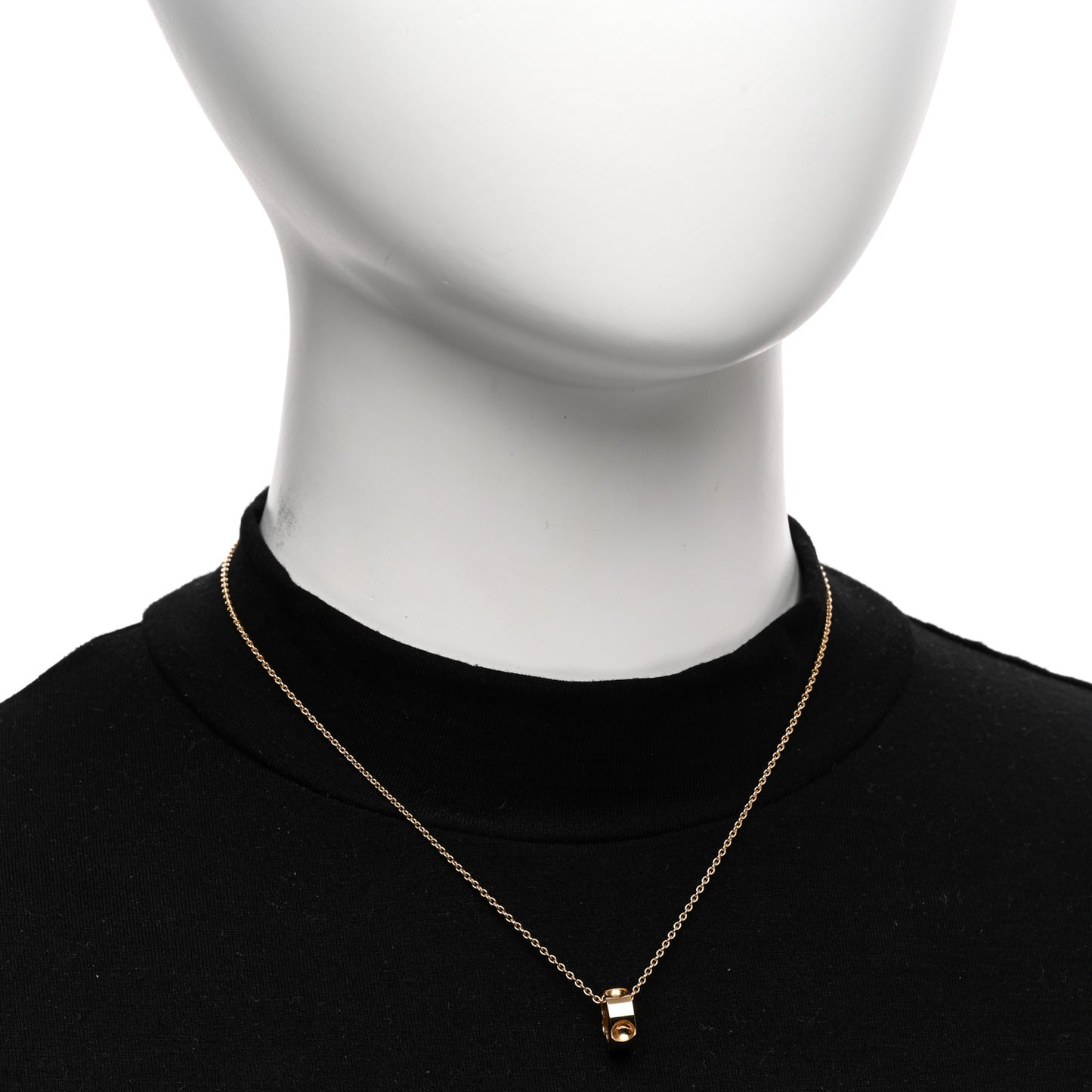 18K Yellow Gold Empreinte Pendant Necklace