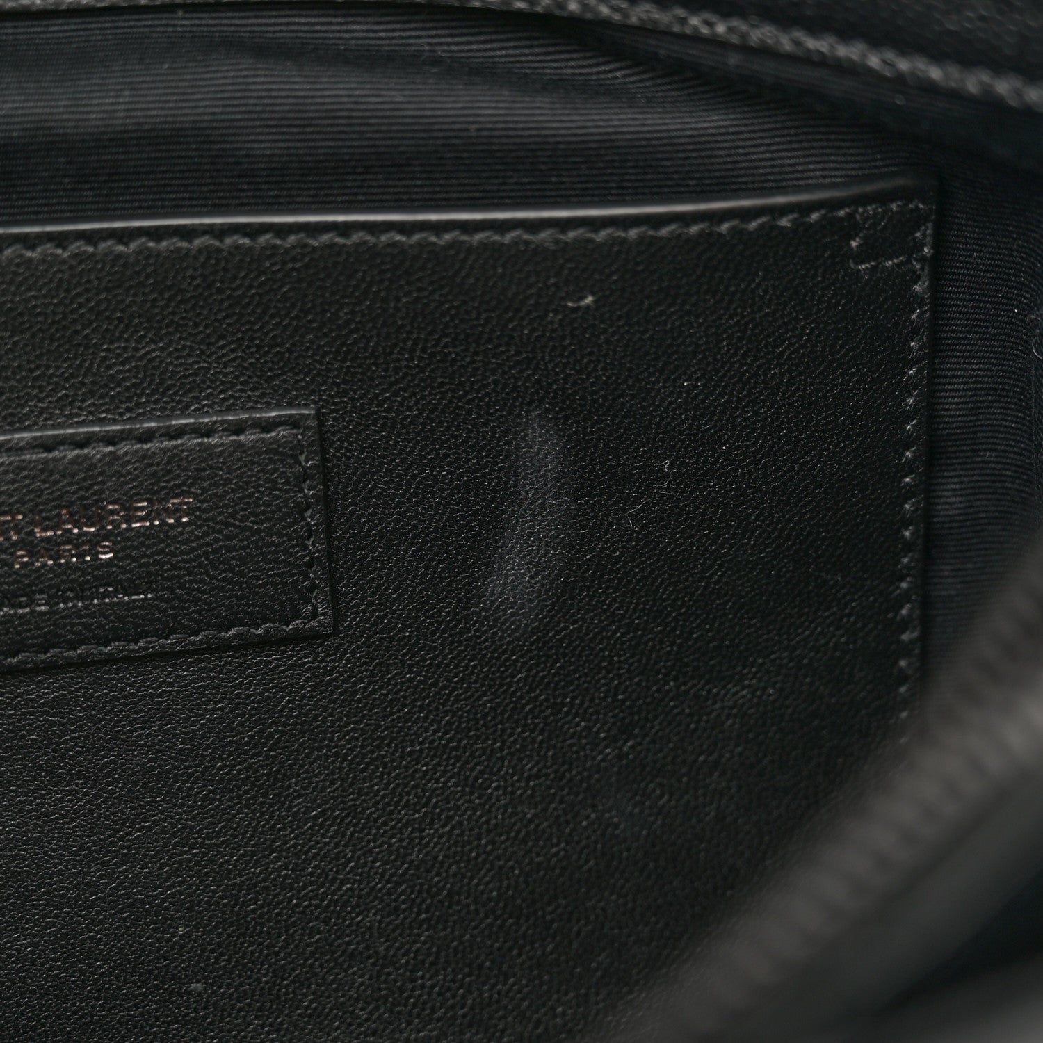 Saint Laurent Grain De Poudre Medium West Hollywood Monogram Fold-Over Black 12 of 12
