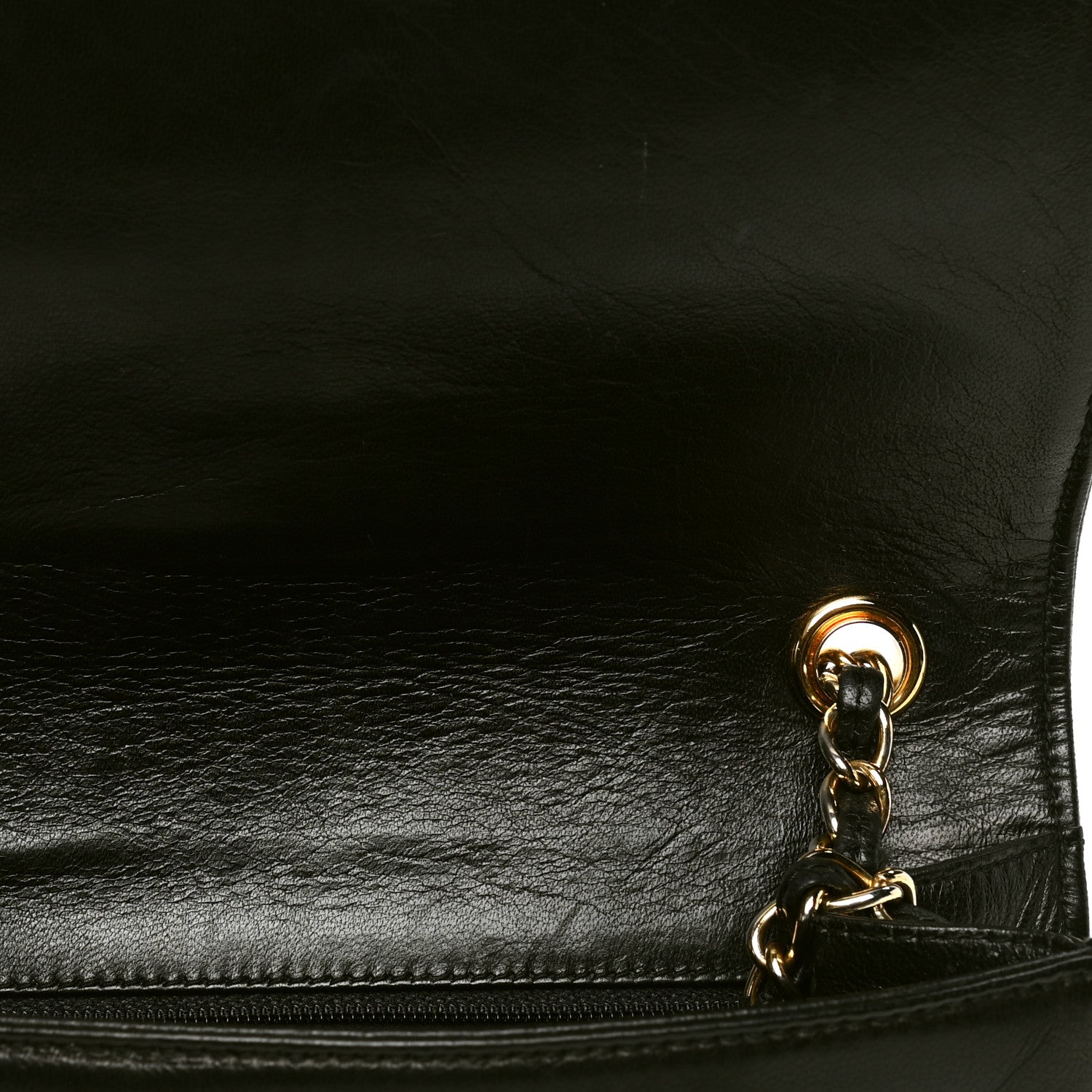 Chanel Lambskin Quilted CC Small Single Flap Black 5 of 6