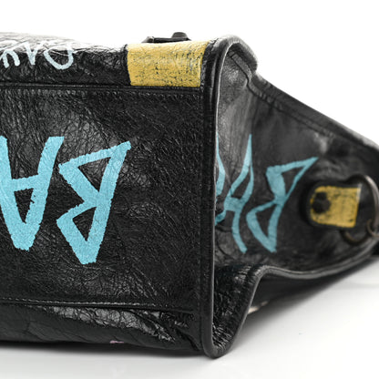 Balenciaga Agneau Graffiti All Over Classic Hardware City Black Multicolor 10 of 10