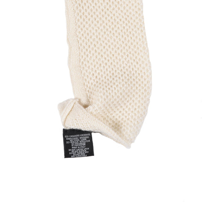 Chanel Cashmere Wool CC Fingerless Gloves Ivory 4 of 4
