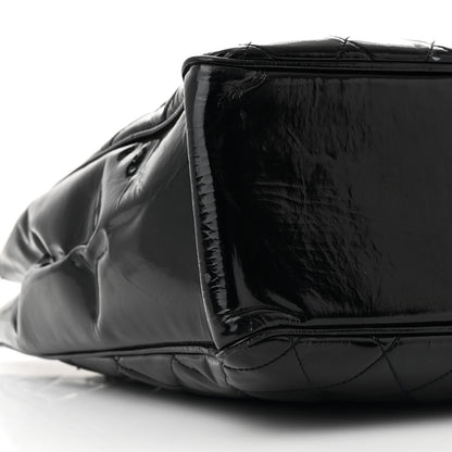 Chanel Patent Quilted Tote Black 10 of 15