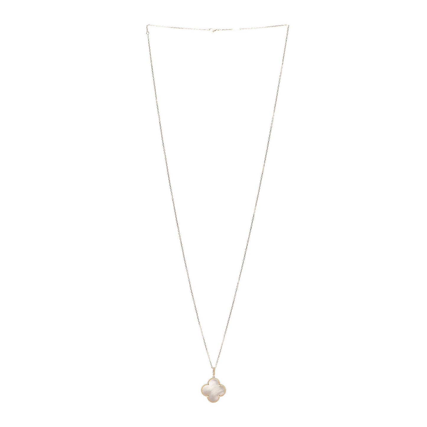 18K Yellow Gold Mother of Pearl Magic Alhambra Long Necklace