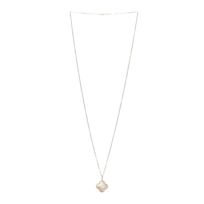 Van Cleef & Arpels 18K Yellow Gold Mother of Pearl Magic Alhambra Long Necklace 3 of 8