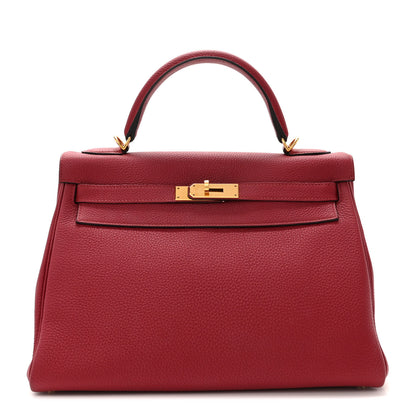 Hermes Togo Kelly Retourne 32 Rubis 1 of 15