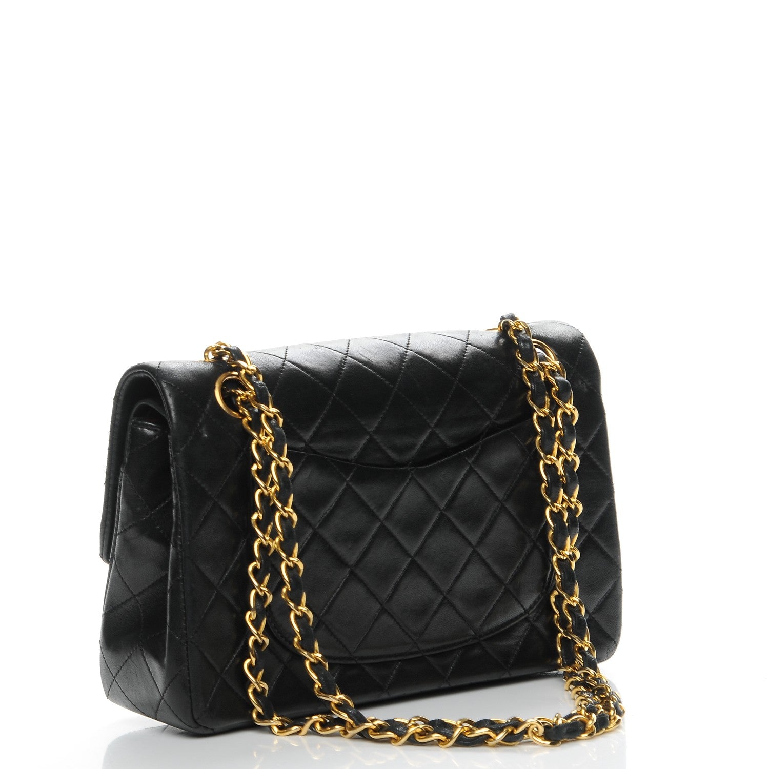Chanel Lambskin Quilted Small Double Flap Black 3 of 9