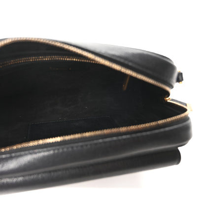 Christian Dior Goatskin Double Saddle Pouch Black 5 of 9