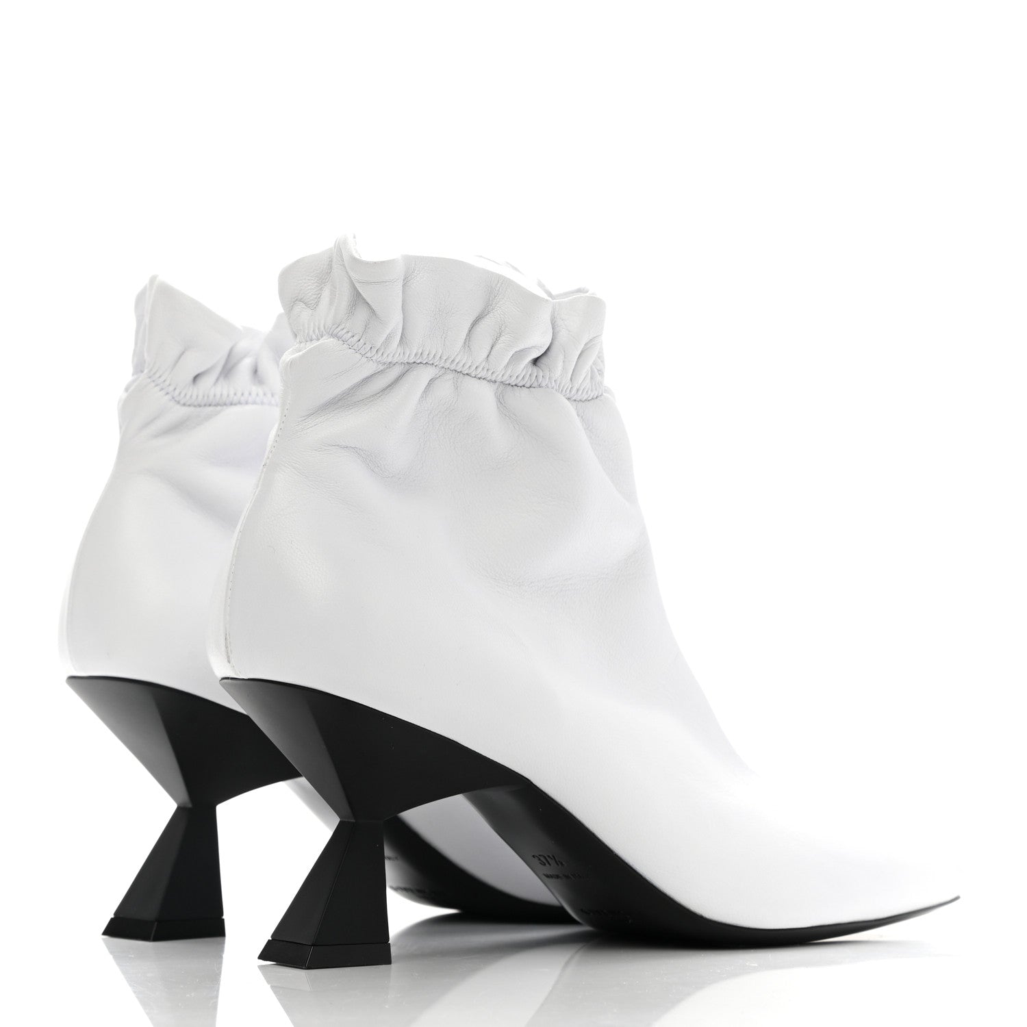 Givenchy Lambskin Scrunch Bootie 37.5 White 4 of 10