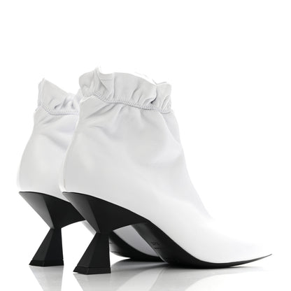 Givenchy Lambskin Scrunch Bootie 37.5 White 4 of 10