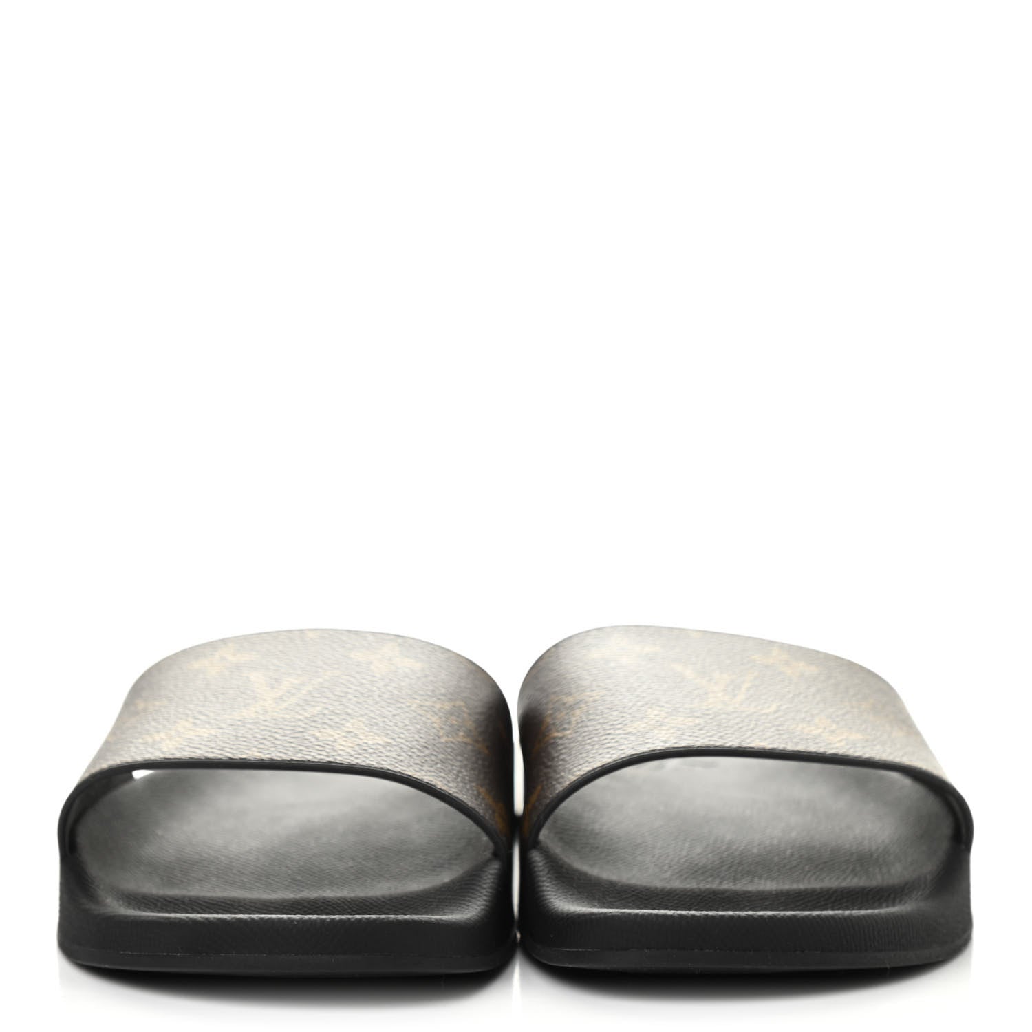 Louis Vuitton Rubber Monogram Mens Waterfront Mules 5 Macassar 2 of 6