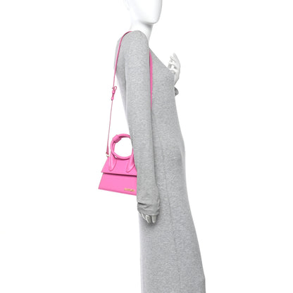 Jacquemus Smooth Calfskin Le Chiquito Noeud Neon Pink 3 of 12