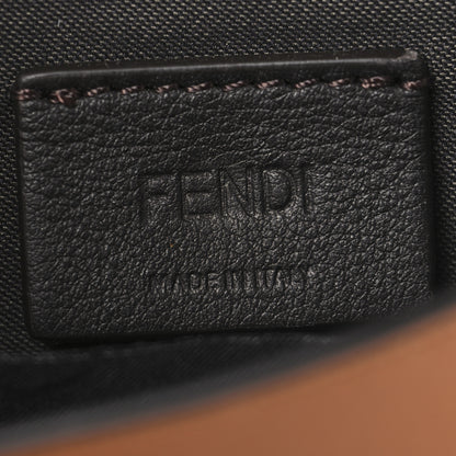 Fendi Vitello King Tamponato Logo Embossed Fold Over Card Holder Wallet Cuoio 6 of 7