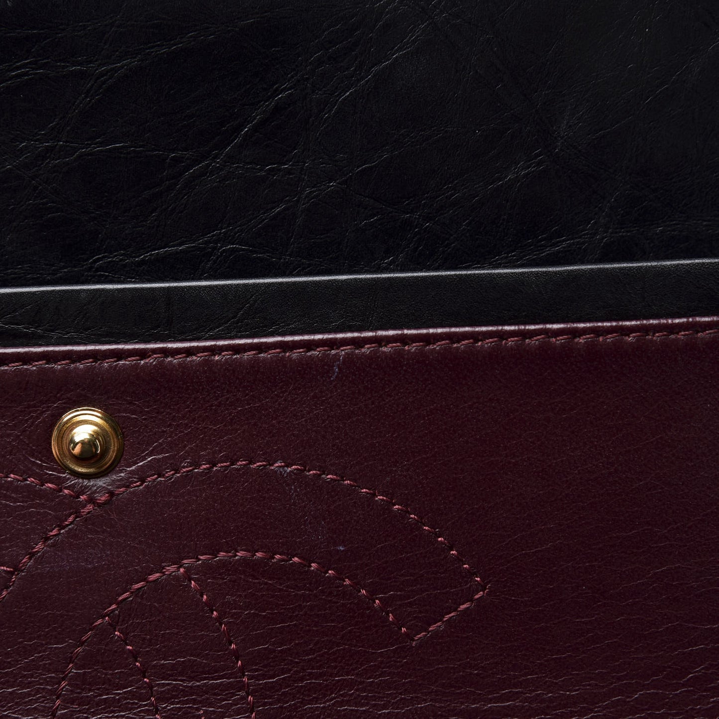 Aged Calfskin Quilted 2.55 Reissue 226 Flap Black