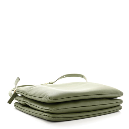 Celine Lambskin Small Trio Crossbody Bag Sage 4 of 11