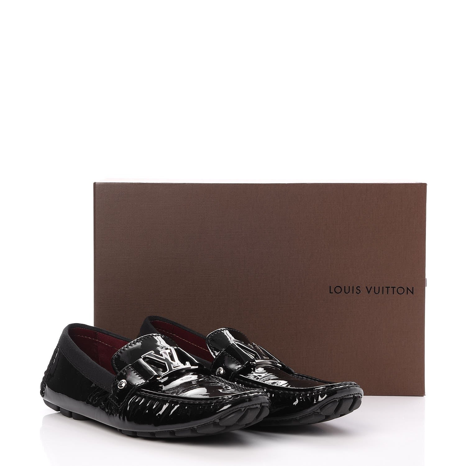 Louis Vuitton Patent Mens Monte Carlo Loafers 10 Black 13 of 13