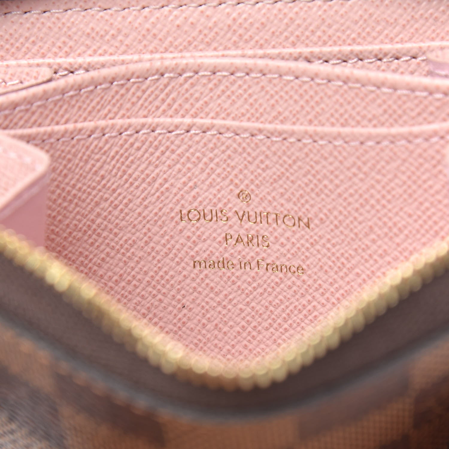 Louis Vuitton Damier Ebene Zippy Coin Purse Rose Ballerine 6 of 7