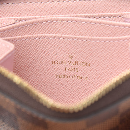 Louis Vuitton Damier Ebene Zippy Coin Purse Rose Ballerine 6 of 7