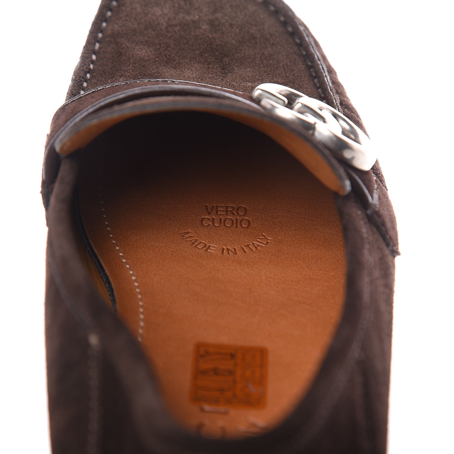 Gucci Suede Mens Driver Queen Loafers 6.5 Cocoa 7 of 11