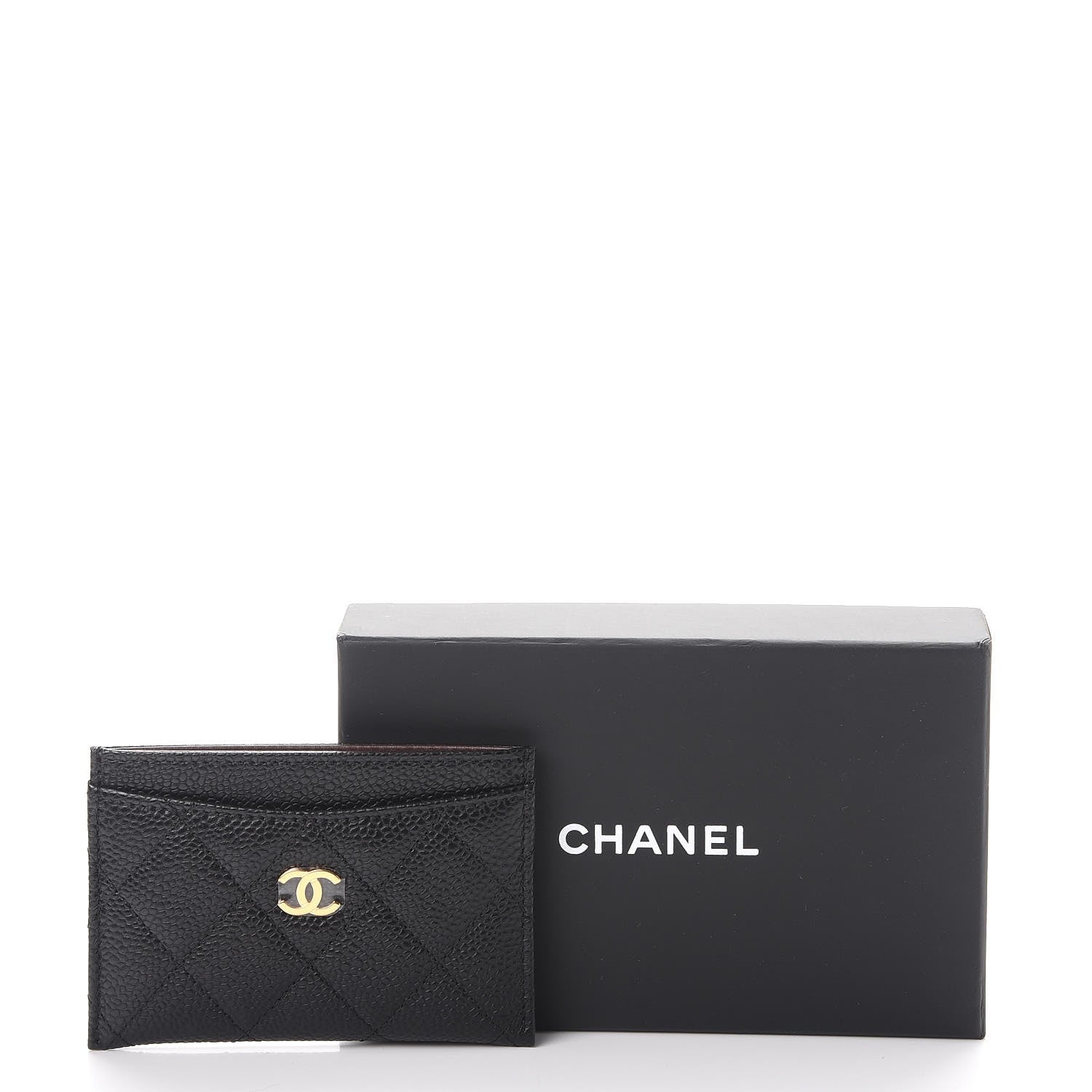 Chanel Caviar Quilted Card Holder Black 9 of 9