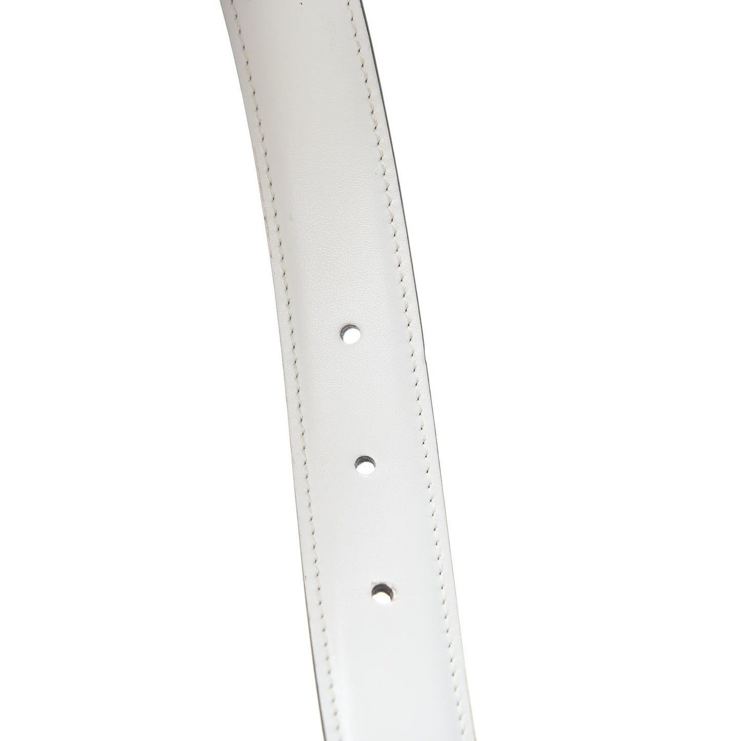 Calfskin Double G Belt 95 38 White