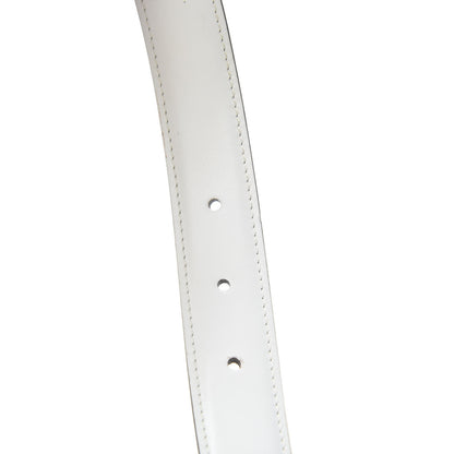 Gucci Calfskin Double G Belt 95 38 White 5 of 5