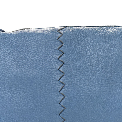 Bottega Veneta Cervo Deerskin Braided Shoulder Bag Blue 7 of 14